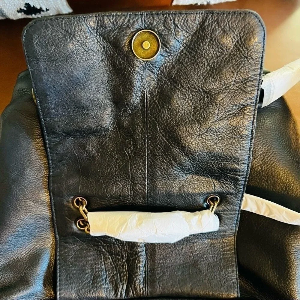 Frye Jade Studded Leather Backpack, ADJUSTABLE Chain/Leather Strap, Black,‎ NWT